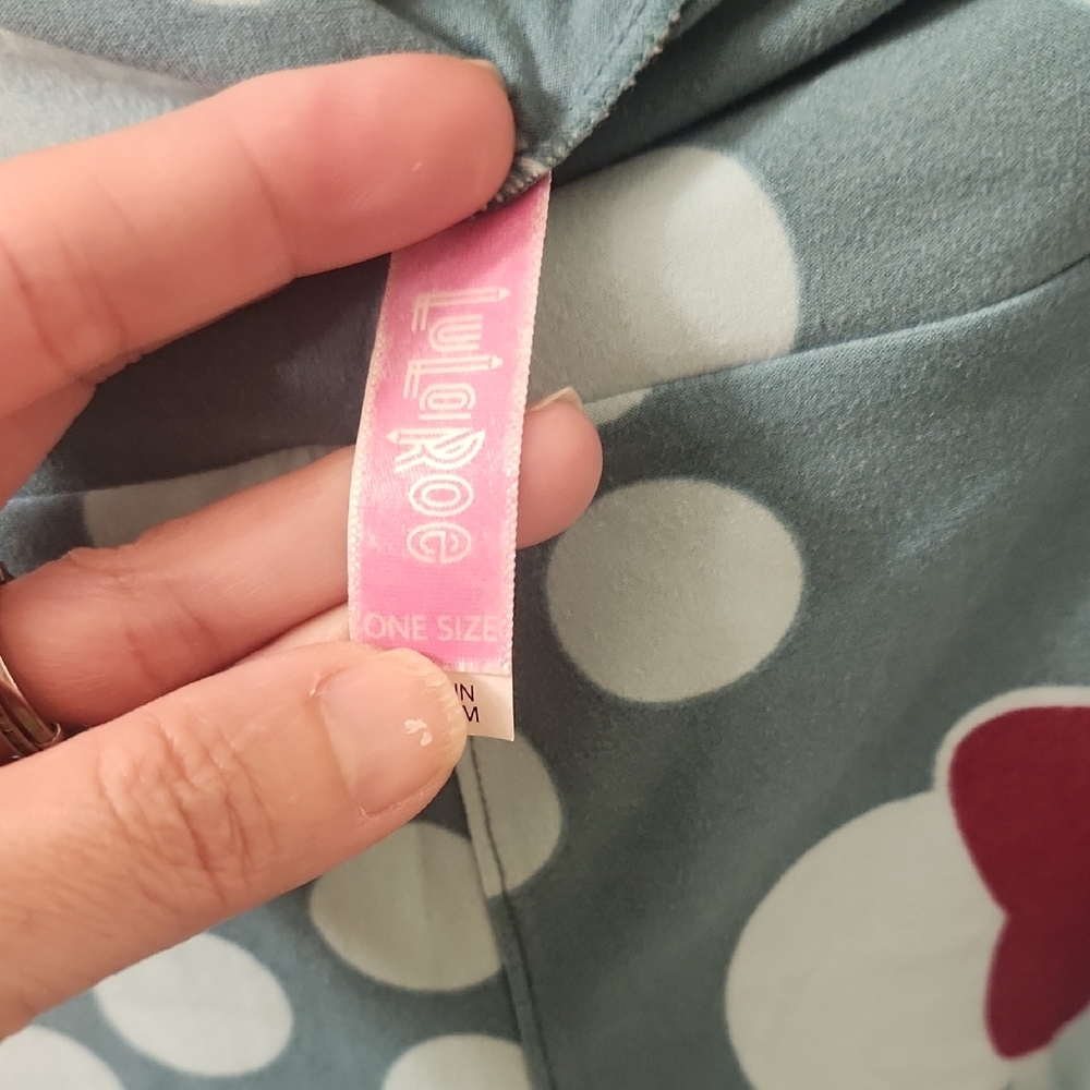 LulaRoe Polka Dot Minnie Mouse Leggings One Size - Picture 2 of 4